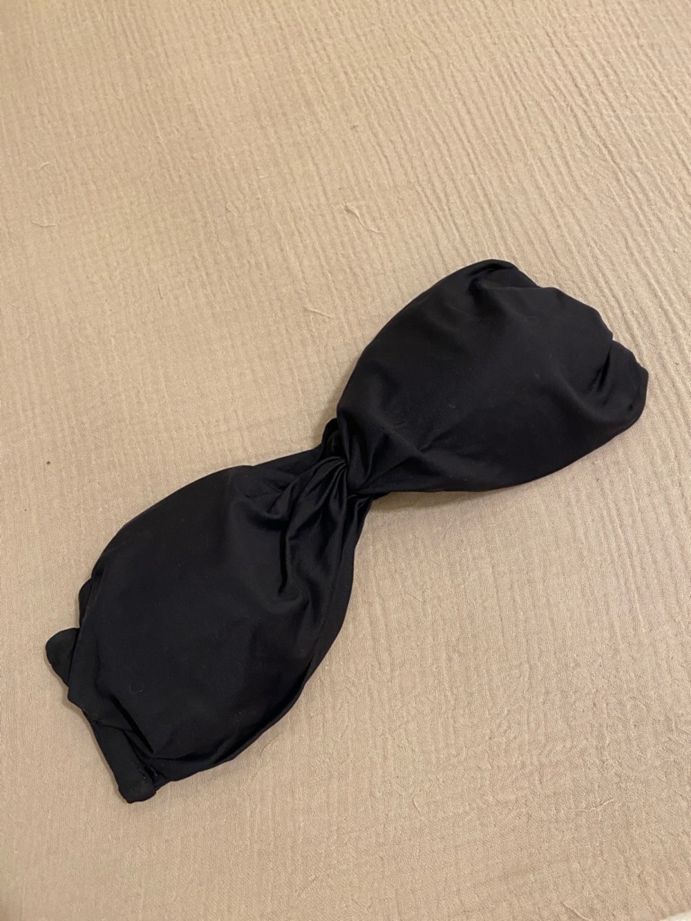 MELISSA ODABASH Black Bandeau Twist Bikini Swim Top . Size 8